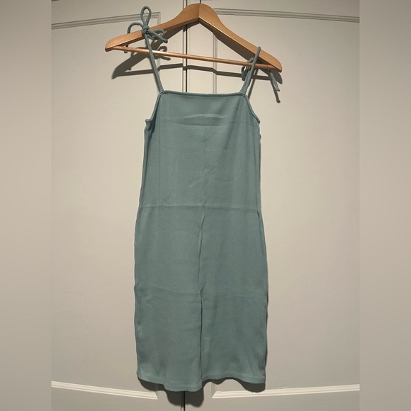 Wild Fable Green Ribbed Body Con Dress - Picture 1 of 3